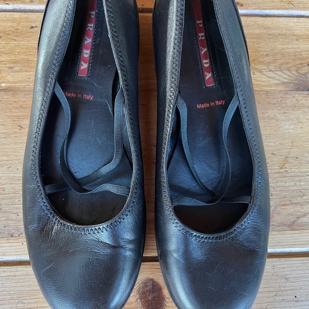 Vintage Prada Sport  Mary Jane T Strap Ballet Flats